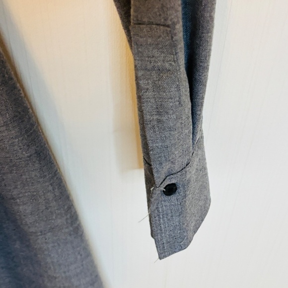 Club monaco grey faux wrap dress Wool Blend Office Dress Workwear SZ 8 - Picture 8 of 12